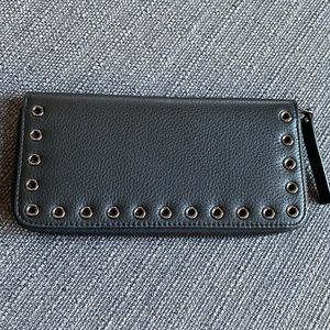Vince Camuto Black Studded Wallet